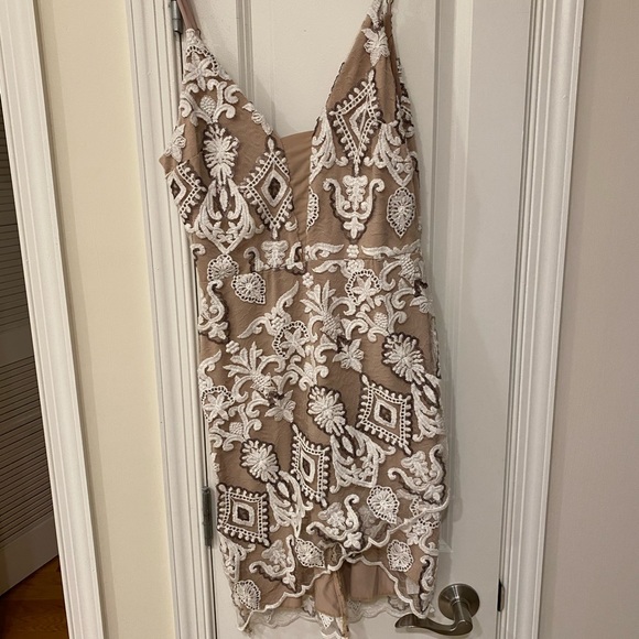 Nordstrom Dresses & Skirts - Beaded & Lace Neutral Dress